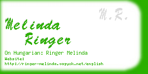 melinda ringer business card